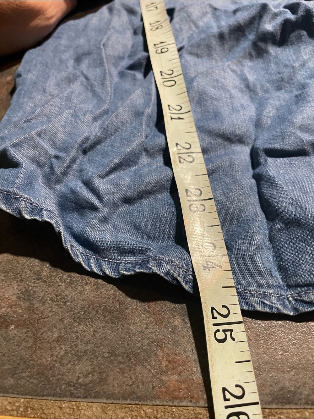 Merona Blue Sleeveless Denim Top - Picture 9 of 9